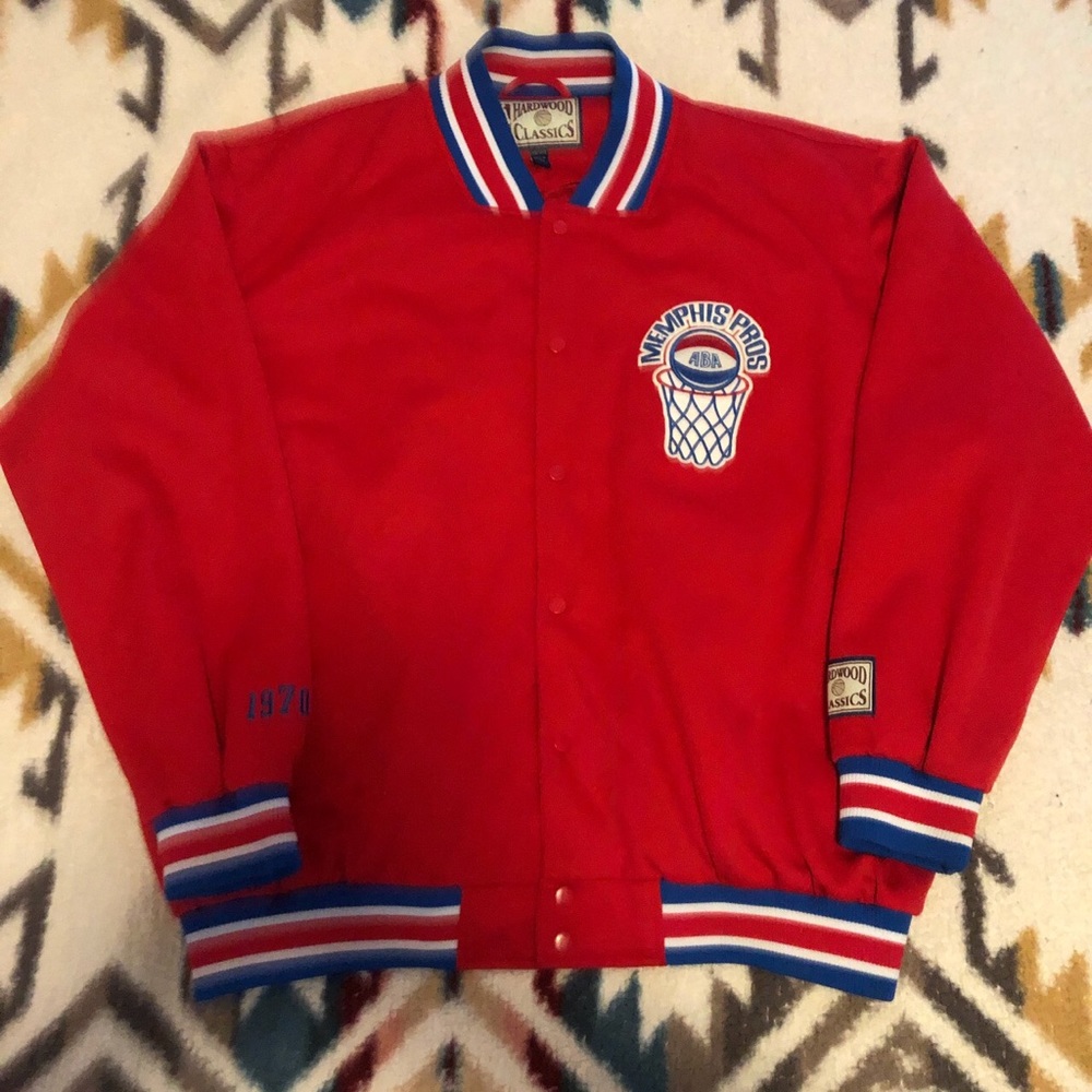 Red Memphis pros button up